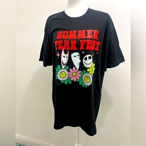 Disney Nightmare Before Christmas Summer Fest T-Shirt double sided print NWT XL